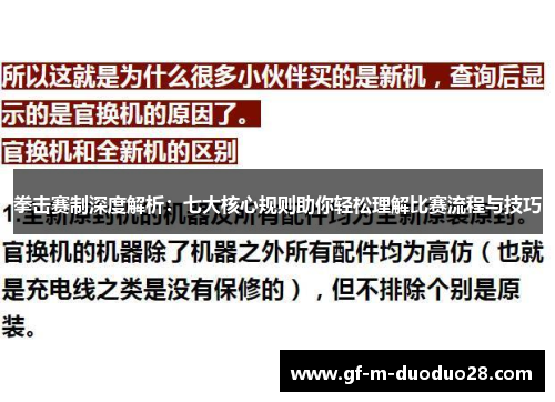拳击赛制深度解析：七大核心规则助你轻松理解比赛流程与技巧
